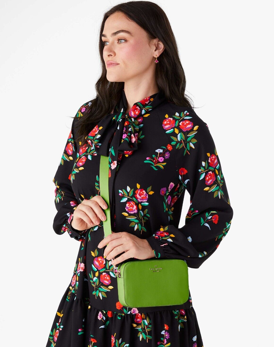 New Kate Spade Madison Mini Camera Bag Saffiano Leather Turtle