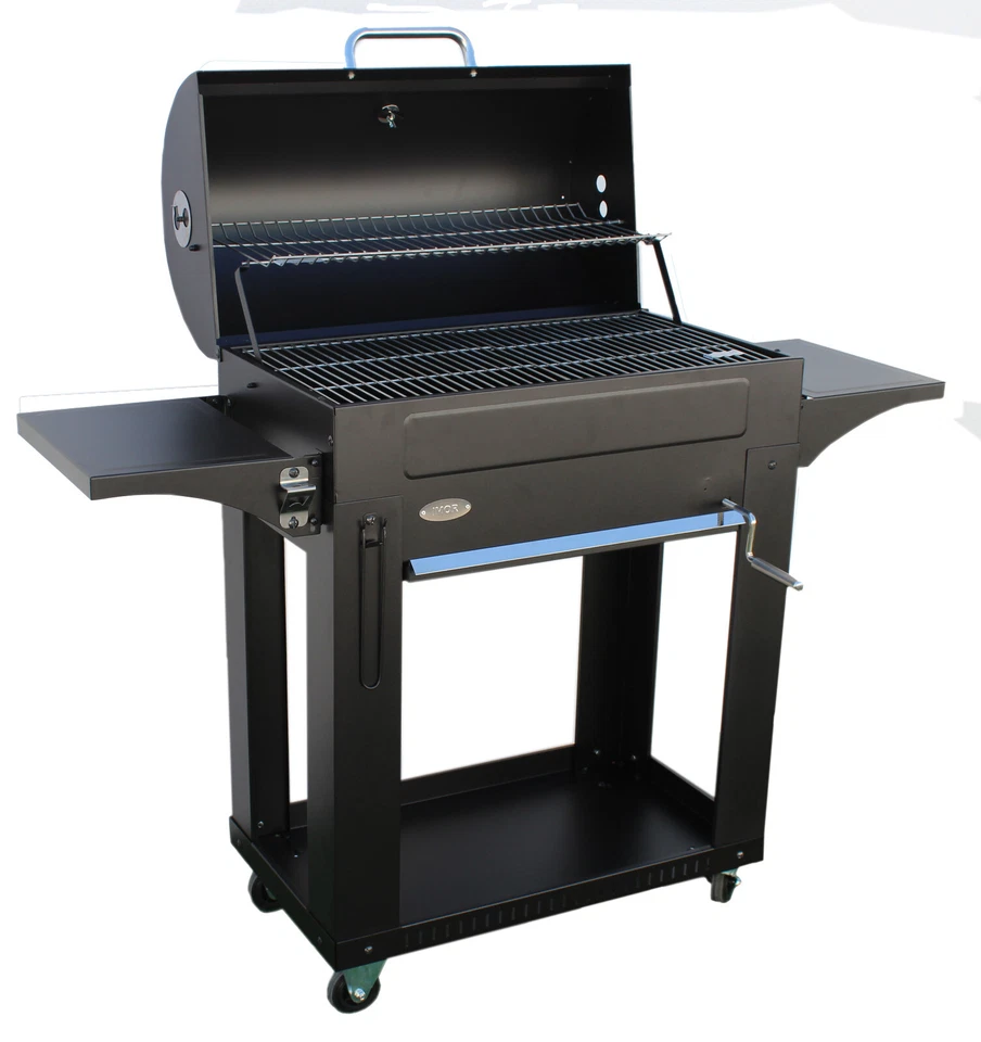 Holzkohlegrill Campinggrill BBQ IMOR MILANO GRILL Holzkohle Grillwagen BBQ Grill - Bild 3 von 4