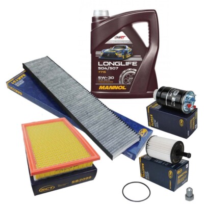 Inspektionspaket + 5W30 Öl Für Audi A4 B8 A5 Q5 - 2.0 TDI Diesel