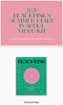 2020 BLACKPINK'S SUMMER DIARY IN SEOUL KIT VIDEO+12ea Photo Card+