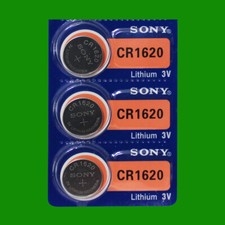 SONY CR1620 LITHIUM 3V BATTERY - 3Pc
