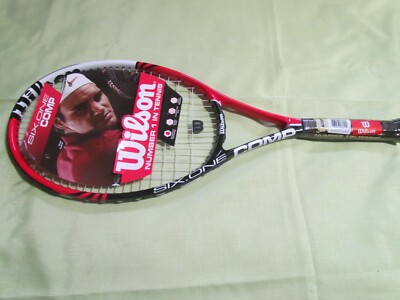 New Wilson Six.One Comp Strung 4 1/2 (4) Grip Tennis Racquet . | eBay