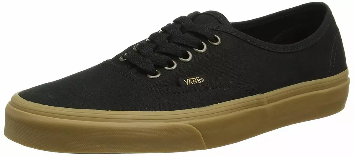 Vans Unisex AUTHENTIC LIGHT GUM BLACK Skate Shoes Mens 7.5 NEW SK8