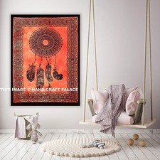 Nuovo Grande Sogni Catturatore Mandala Tappeto Cotone Arte Poster Appeso