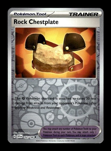Pokemon Scarlet & Violet Rock Chestplate 192/198 Reverse Holo - 第 1/1 張圖片
