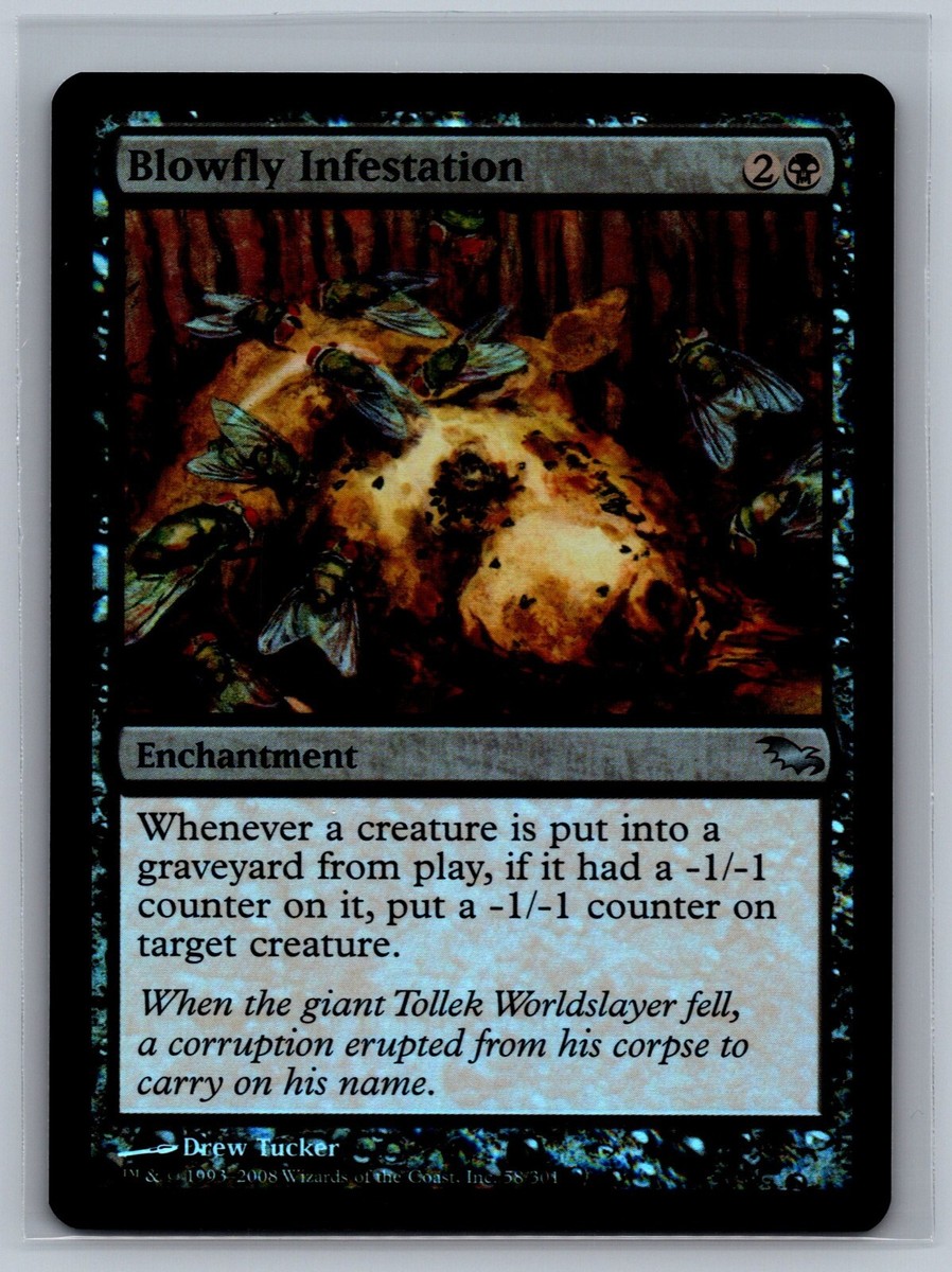 Magic The Gathering Shadowmoor Blowfly Infestation #58/301 Foil