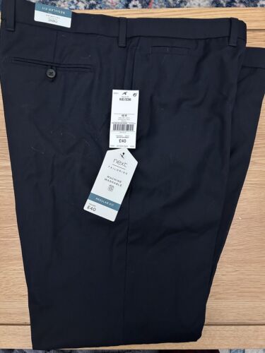 Mens next Trousers 42R BNWT Black | eBay
