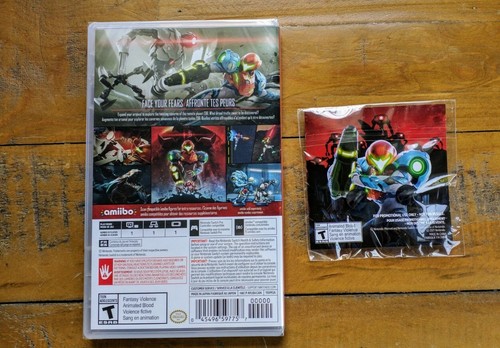 New ✹ METROID DREAD ✹ Nintendo Switch Game ✹ W/ Limited Preorder Bonus Pin Set - Foto 4 di 4
