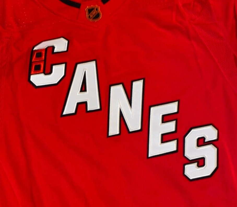 adidas CAROLINA HURRICANES CANES reverse retro 2.0 NHL hockey jersey