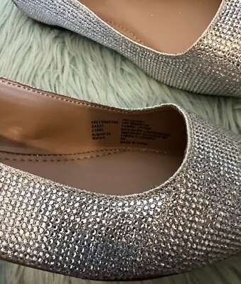 INC International Concepts Shoes Big Girl Size 5 Silver Sparkly