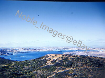 1960 Aerial San Diego Harbor View from Point Loma California Kodachrome Slide