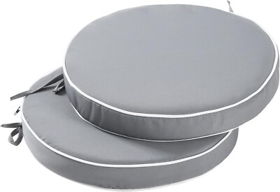 15 Inch Set of Outdoor Bistro Chair Cushions,Small Patio Bistro