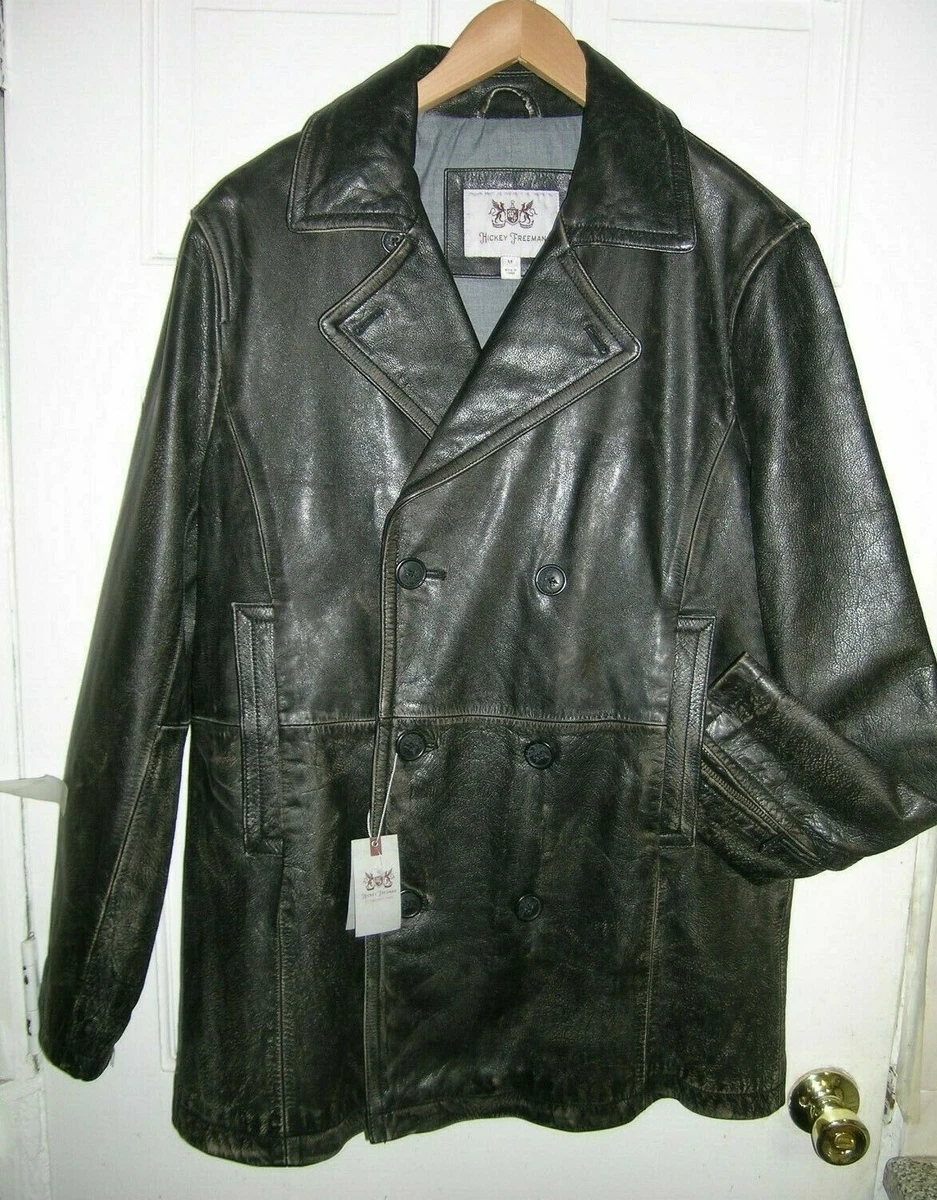 Hickey Freeman Coats, Jackets & Vests Leather Outer Shell for Men
