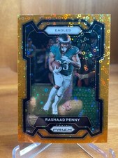 Rashaad Penny 2023 Panini Prizm Orange Disco Prizm #242 Philadelphia Eagles