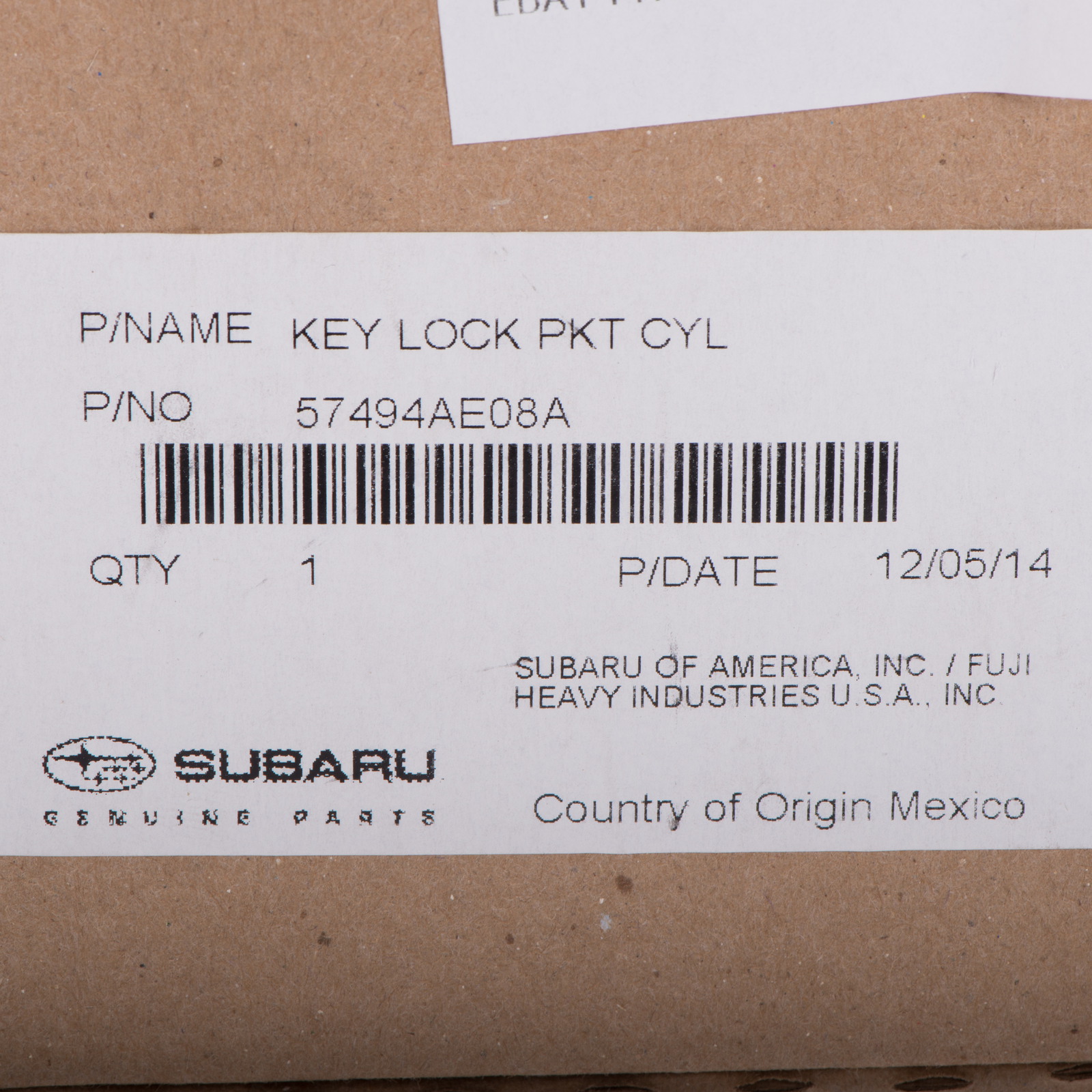 OEM 20002014 Subaru Glove Box Lock & Key Kit Legacy Outback Tribeca 57494AE08A eBay