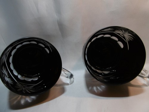 2x Bierseidel Überfangglas Bierkrug Bier Seidel Krug dunkelrot / Weinrot - Bild 7 von 9