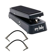 Dunlop Crybaby GCB-95 Classic Wah Pedal w/2 FREE Patch Cables 1 Pack