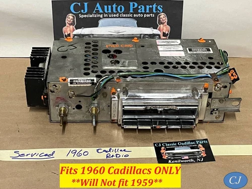 REFURBISHED 1960 CADILLAC DASH DELCO AM WONDERBAR RADIO #7274905/7270731