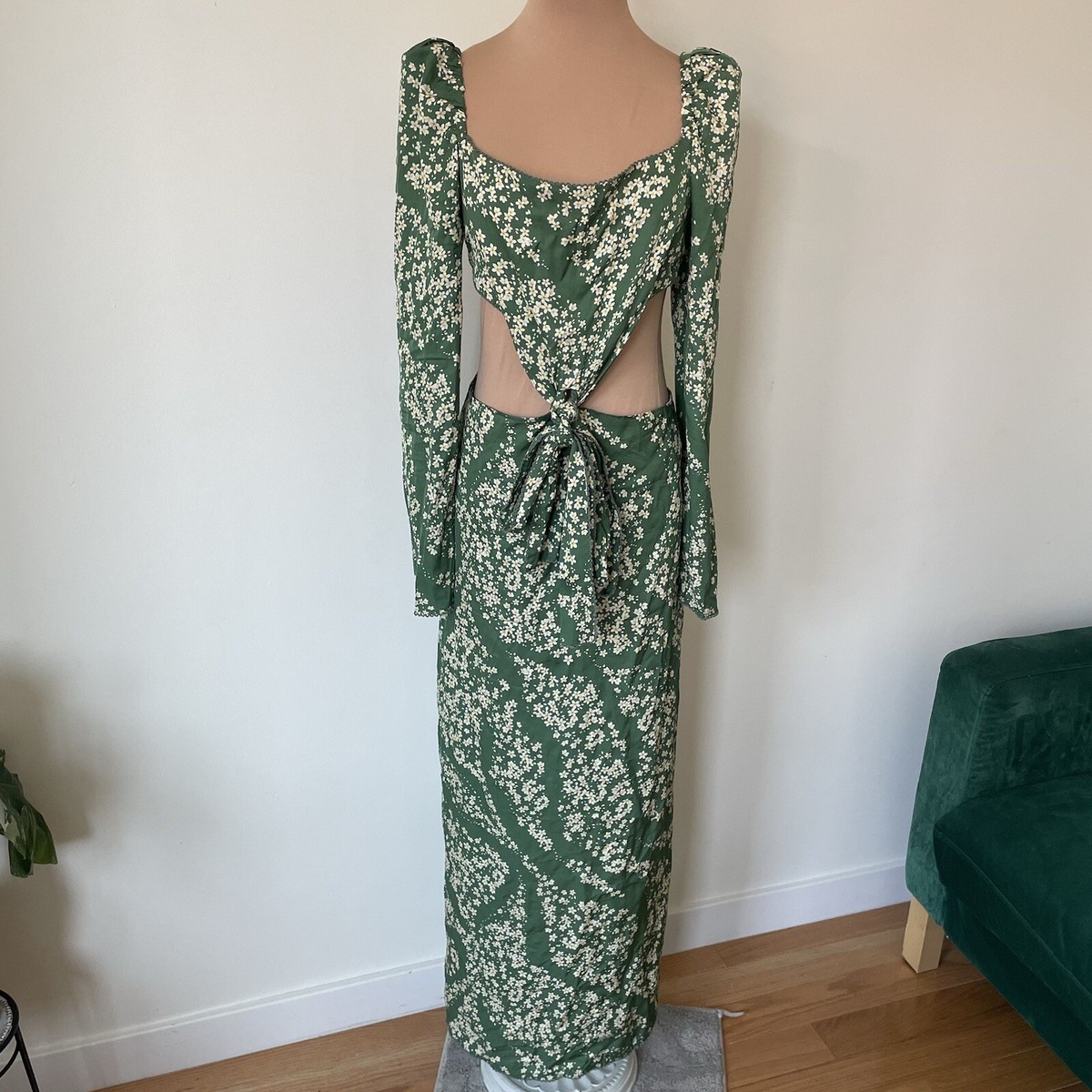knee length dresses for ladies Esmeralda Maxi Dress Silver main image 0