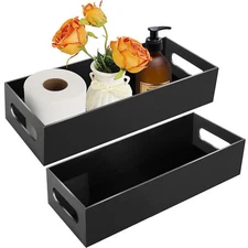 Bathroom Decor Box Bath Toilet Paper Storage Basket Holder Organizer Rack Tank