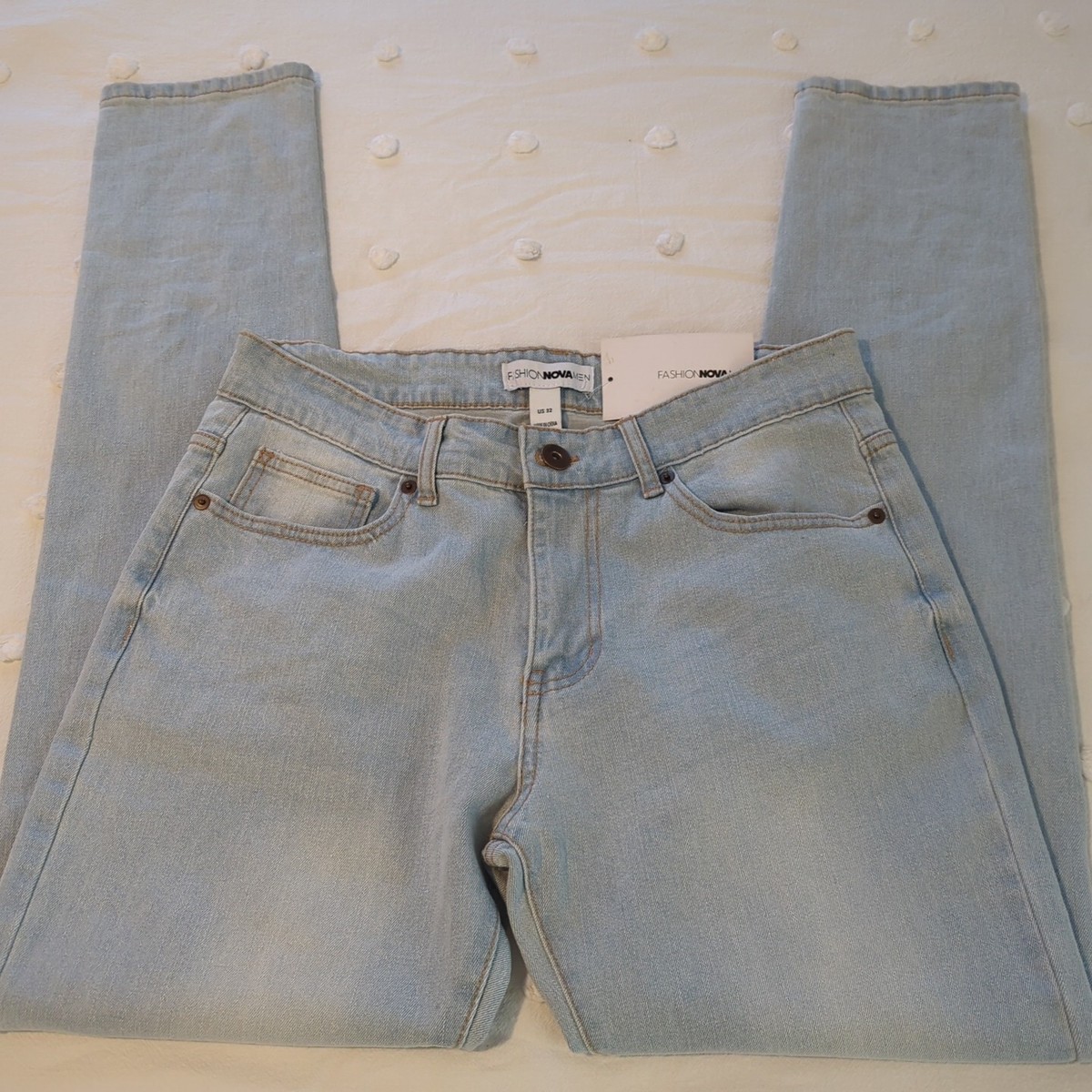 Fashion Nova Men Brand New w/Tags Cornell Slim Denim Jeans Size 32