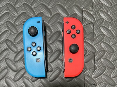 [Used] Joy Con Controller Pair - Nintendo Switch Neon Blue/Neon Red (HACAJAEAA)