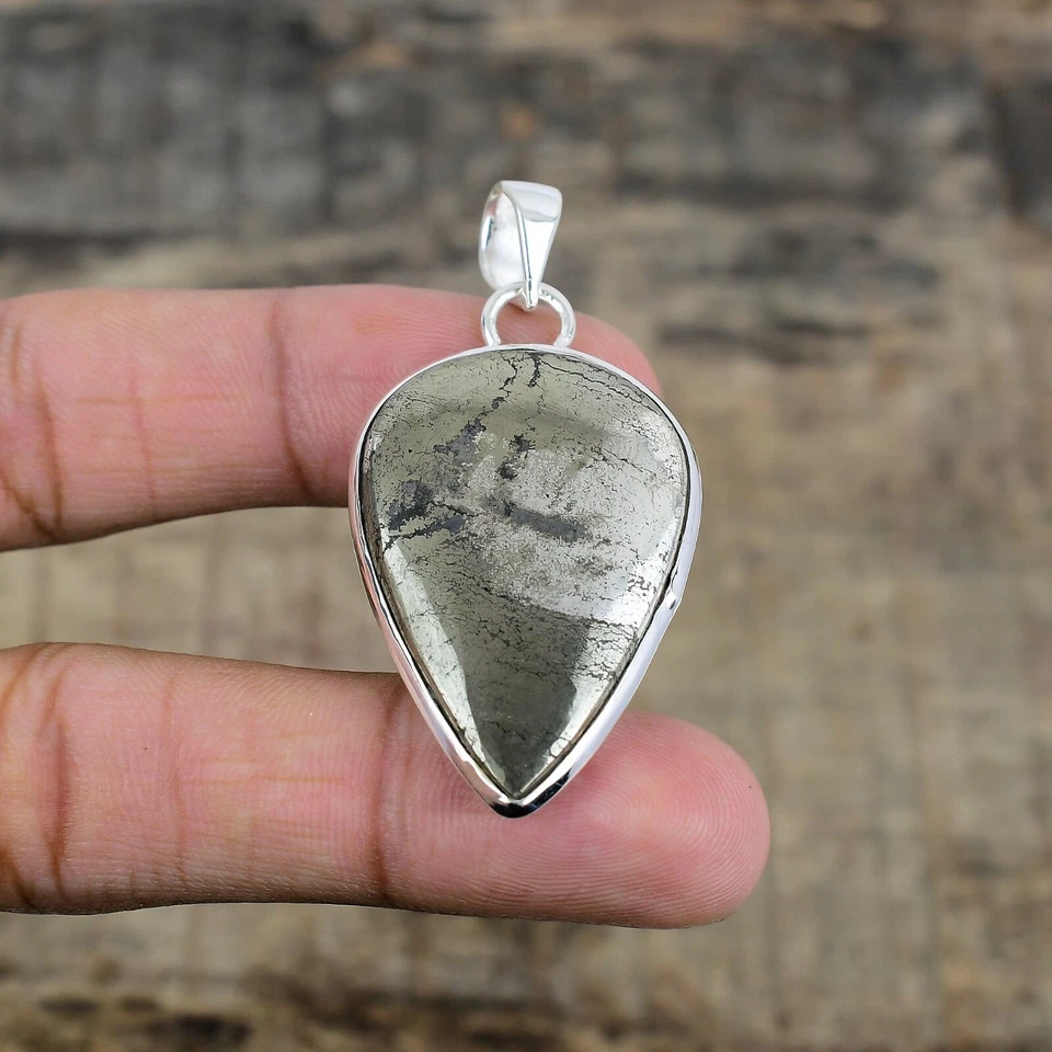 Apache Pirite Gemma Ciondolo 925 Argento Sterling Artigianale Gioielli Per Gifts - Immagine 2 di 4
