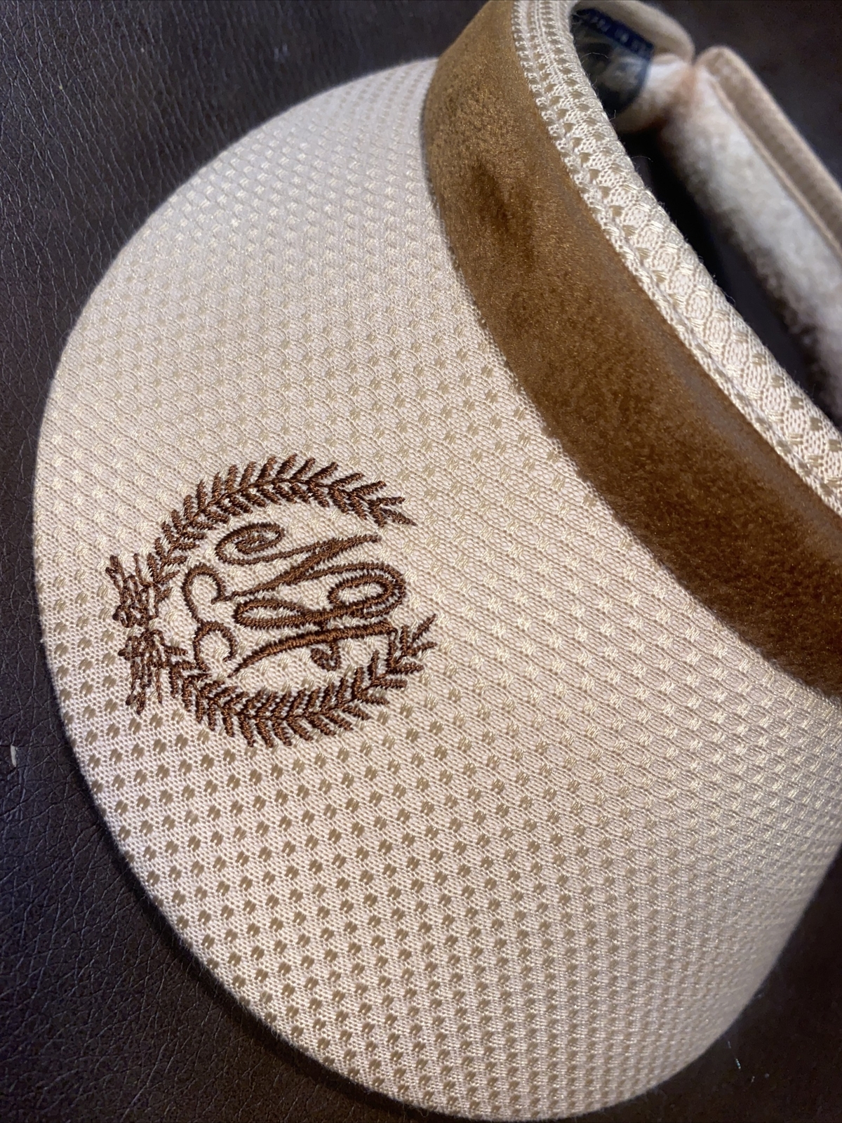 Town Talk Monogrammed Clip On Visor (NH) Gem