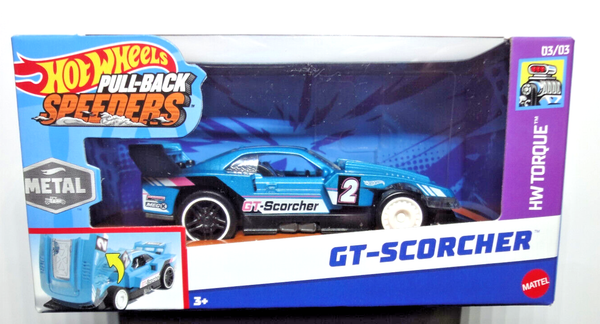 Hot Wheels - Gt-Scorcher - Pull Back Speeders 1:43 - Hw Torque 2023 - HPR81-image
