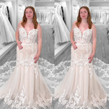 Mermiad Beach Wedding Dresses Off Shoulder V Neck Beach Boho Bridal Gowns