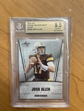2018 Leaf Josh Allen #DS06 Special Release Draft Silver BGS 9.5 Rookie