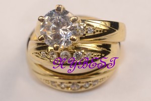 His And Hers 14k Gold Engagement Rings And Multiple ...