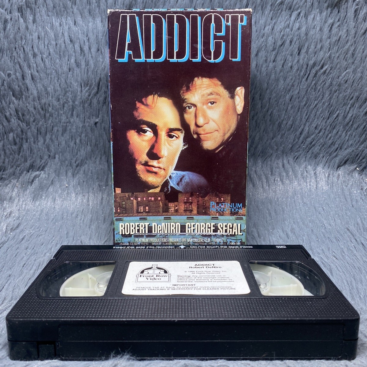 Addict VHS Tape 1990 Front Row Video Platinum Productions Robert