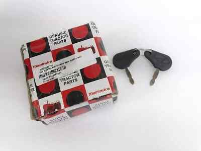Genuine Key Starter Switch With Logo Mahindra Tractor - 005555207R1 #M78