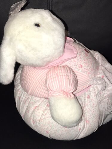 Easter Egg Basket Bunny Stuffed Plush - Picture 4 of 5