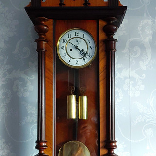 1860 Regulator Long Case Wall Clock.