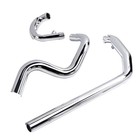 Front Exhaust Pipe Set for Harley Softail 00 17, Only Front Pipe No Mufflers.