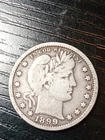 1899 Barber quarter. Fine. Pretty. No reserve.