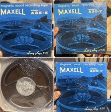 Lot Of 3 Maxell Model A35-7 Reel to Reel Recording Tape Long Play 150 1 A35-5