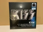 KISS icon LP silver black splatter color vinyl NM