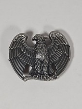 1982 Avon Majestic Eagle Pewter Belt Buckle Silver Colored Finish 3D Design