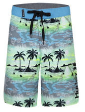 Hurley Boardshorts Boys' Doodle All Over Print Blue Lazer Size 16