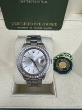 ROLEX CERTIFIED STUNNING 34mm DATE STEEL  BOX AND CERTIFICATES