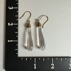 Vintage Authentic Rock Crystal Quartz Drop Earrings 925 Gold Vermeil Chandelier — photo 7