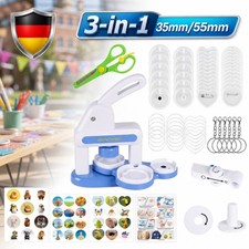 Buttonpresse Knopfmachermaschine 55 mm 35mm Badgemaker f&uuml;r Kinder DIY