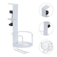 Rotating Tabletop Cup Holder Headphone Hook for Desk 360 Degree The Clip