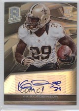 2013 Panini Spectra Rookie Auto 160/299 Khiry Robinson #159 Auto 4y4