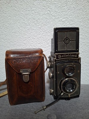 um 1940 Rollei Rolleicord  Carl Zeiss Triotar 4.5 /7.5cm Panzerreg. 25 Erlangen