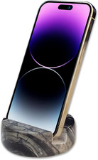 Marble Cell Phone Stand Holder for Cellphone Tablet on Desk,Countertop,Table,Nig