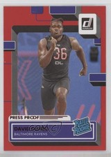 2022 Panini Donruss Rated Rookie Press Proof Red Phidarian Mathis #371 0br2
